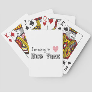 Jag är Flytta till New York Spel Kort
