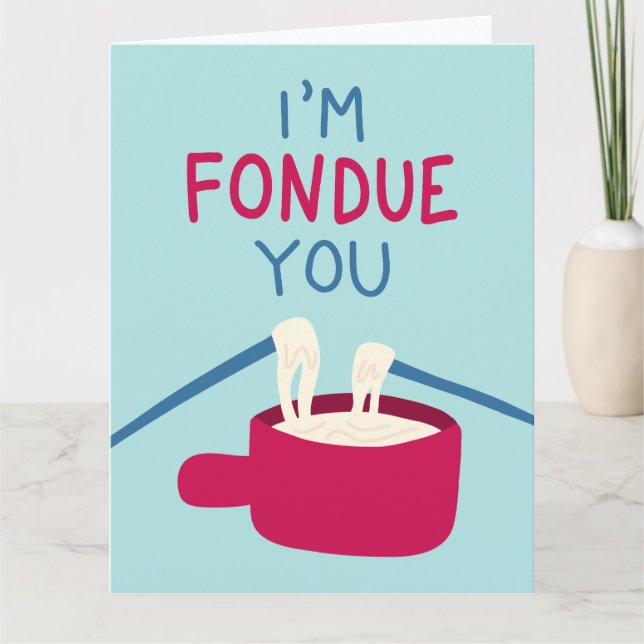 Jag är Fondue You Kort (Framsida)