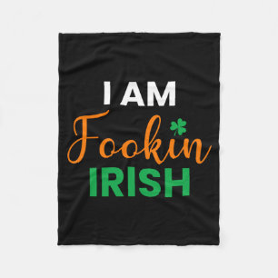 Jag är Fookin Irish Fleecefilt
