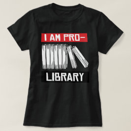 Jag är för bibliotek t shirt