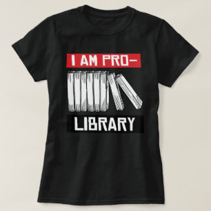 Jag är för bibliotek t shirt