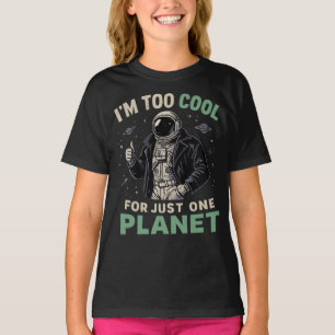 Jag är för cool för bara en planet t shirt