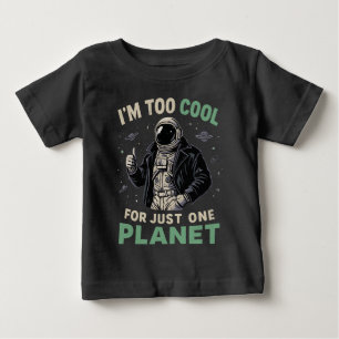Jag är för cool för bara en planet t shirt
