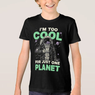 Jag är för cool för bara en planet t shirt