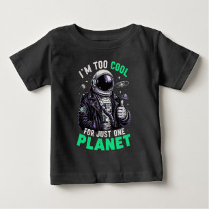 Jag är för cool för bara en planet t shirt