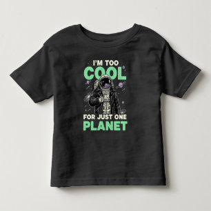 Jag är för cool för bara en planet t shirt