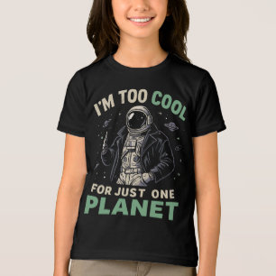 Jag är för cool för bara en planet t shirt