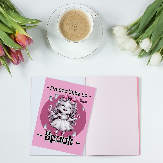 "Jag är för cute för att Spook." Happy halloween G Vykort (Skapare uppladdad)