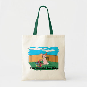Jag är för gammal Påsk Tote Bag Tygkasse