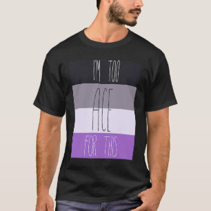 Jag är för glad för det här t shirt
