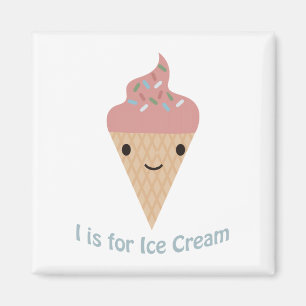 Jag är för Ice kräm Magnet