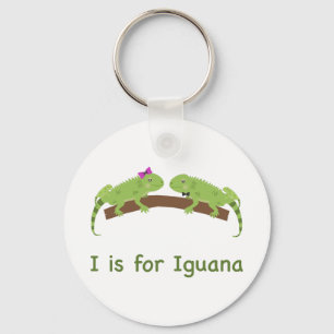 Jag är för iguana nyckelring