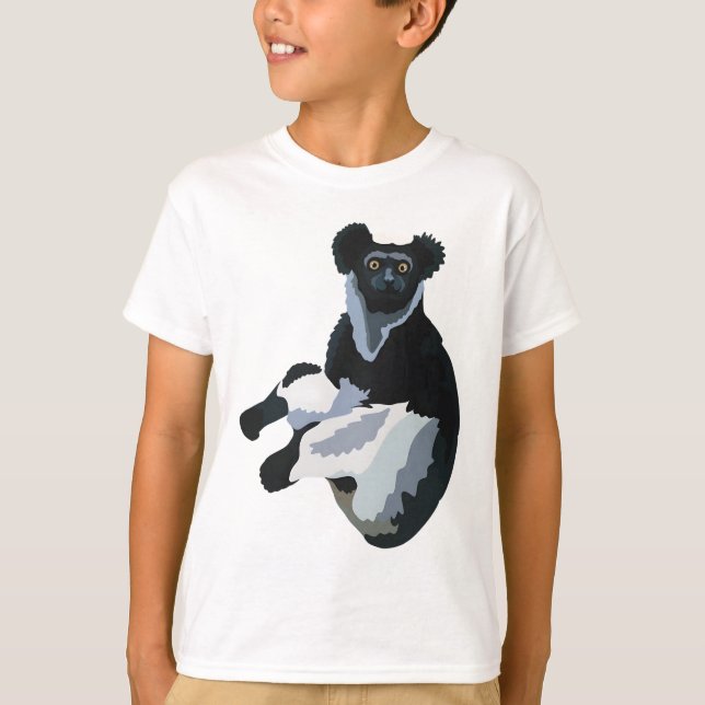 Jag är för Indri Lemur T Shirt (Framsida)