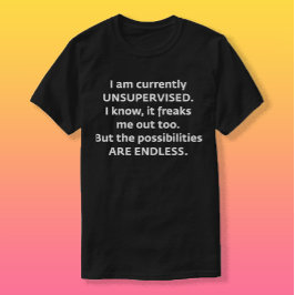 Jag är för närvarande OTILLSYN Tee Shirt