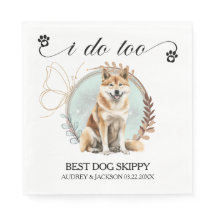 Jag är för Pet Akita Anu Hund Photo Bröllop