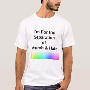 Jag är för separationen av kyrka och hat tee