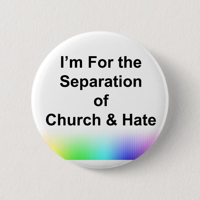 Jag är för separationen av kyrkan och Hate Knapp (Framsida)