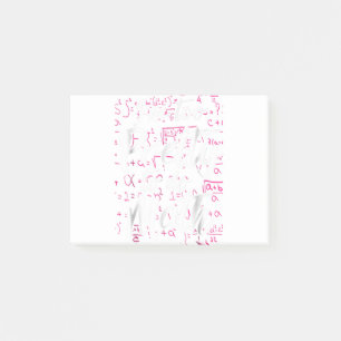 Jag är för Söt för att göra Math Funny Humor Post-it Block