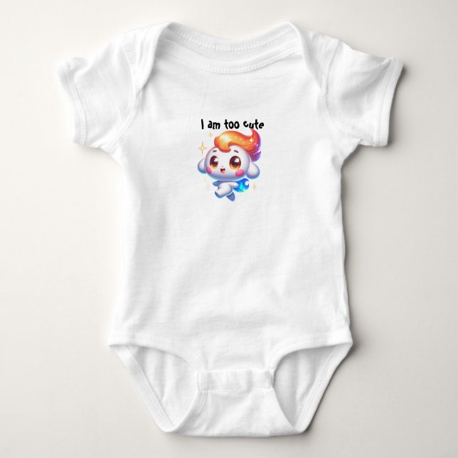 Jag är för söt t shirt (Framsida)
