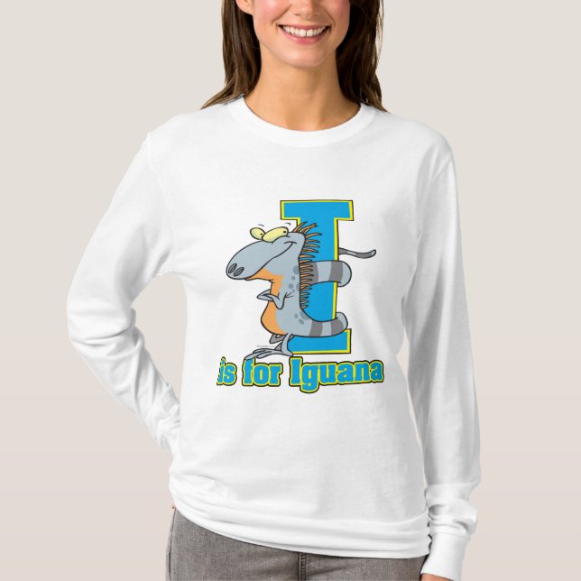 Jag är för tecknaden brev abc t-shirt (Framsida)