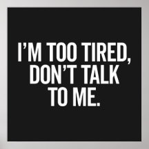 Jag är för trött på stötande offensiv