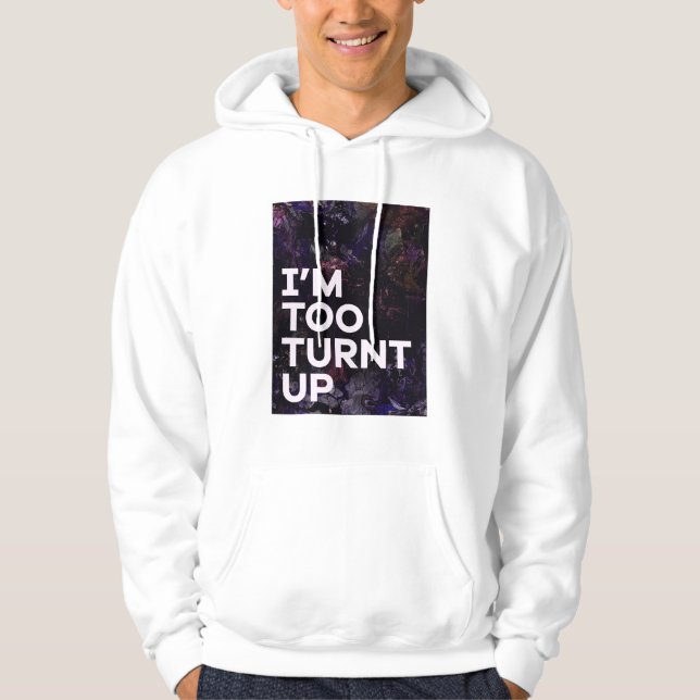 Jag är för upprörd hoodie (Framsida)