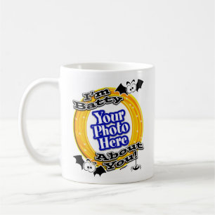 Jag är förbannad över dig Crazy Ögon Photo White Kaffemugg
