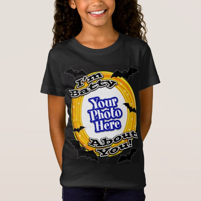 Jag är förbannad över dig Photo Scary Fladdermus B T Shirt (Framsida)