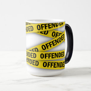 Jag är förolämpad polisband inte kor magisk mugg