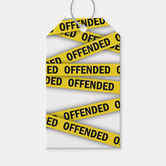 Jag är förolämpad polisband inte kor presentetikett (Framsidan)