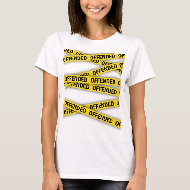 Jag är förolämpad polisband inte kor t shirt (Framsida)
