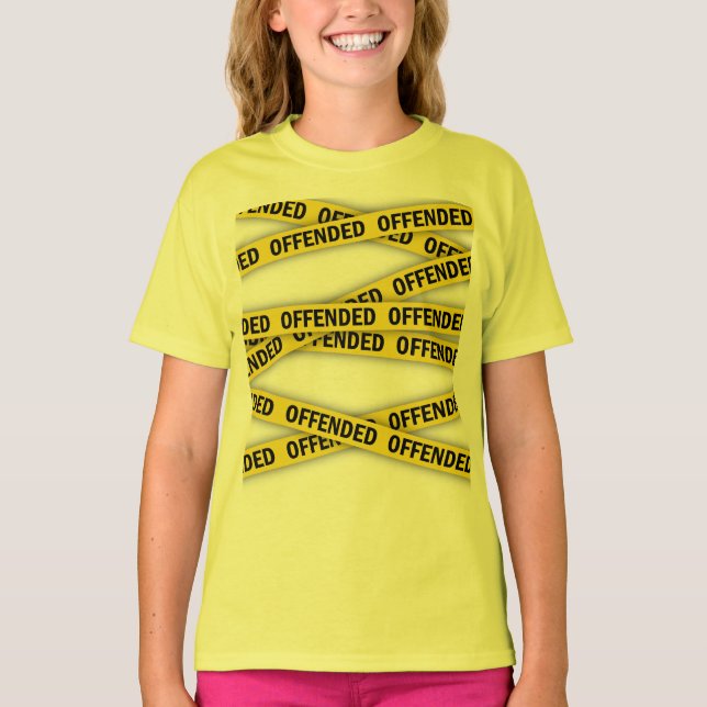 Jag är förolämpad polisband inte kor t shirt (Framsida)