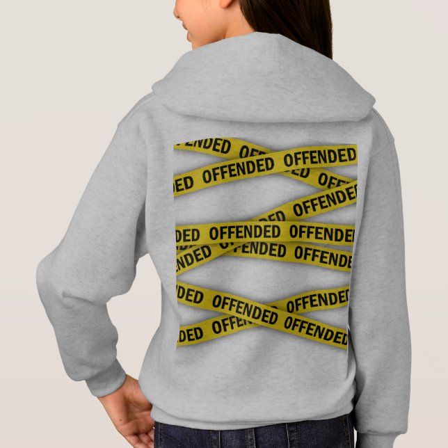 Jag är förolämpad polisband inte korsa t shirt (Baksida)