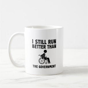 Jag är fortfarande bättre på Springa än regeringen Kaffemugg