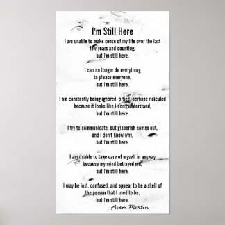 Jag är fortfarande här poster