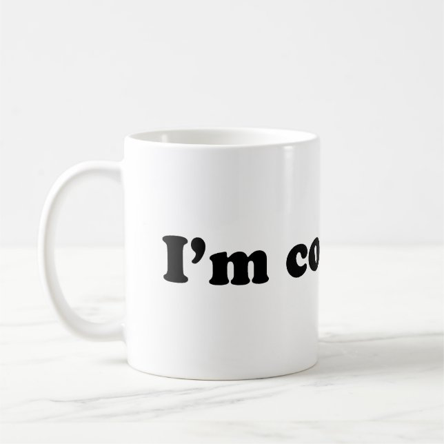 Jag är förvirrad kaffemugg (Vänster)