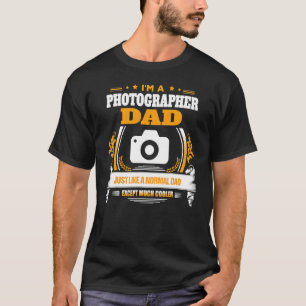 Jag är fotograf Pappa Fars dag-fotokameran T Shirt