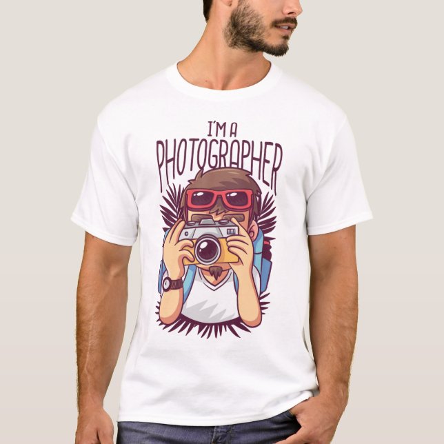 Jag är fotograf t shirt (Framsida)