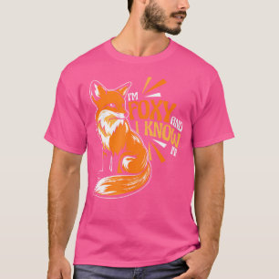 Jag är Foxy och vet att det är Red Fox Canidae Can T Shirt