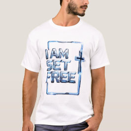Jag är frälst – Metallic Cross T-Shirt