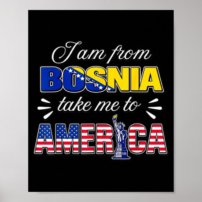 Jag är från Bosnien, ta mig till Amerika  Poster (Framsidan)