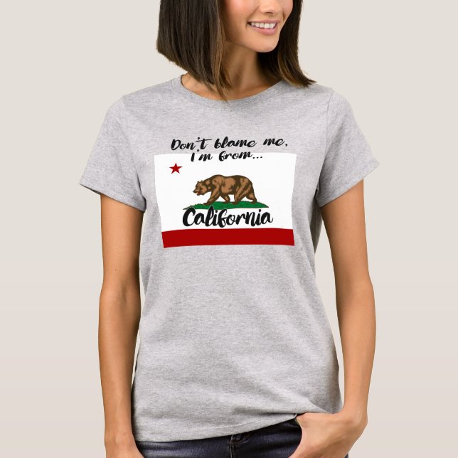 JAG ÄR FRÅN KLIFORNIEN. T SHIRT (Framsida)