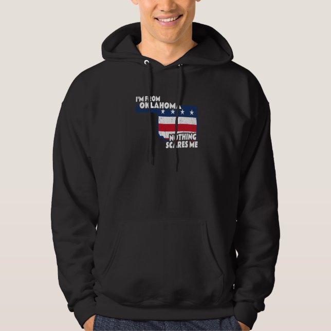 Jag är från Oklahomas hemland... Hoodie (Framsida)