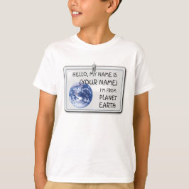 Jag är från Planet Earth (anpassadet) Tee Shirt