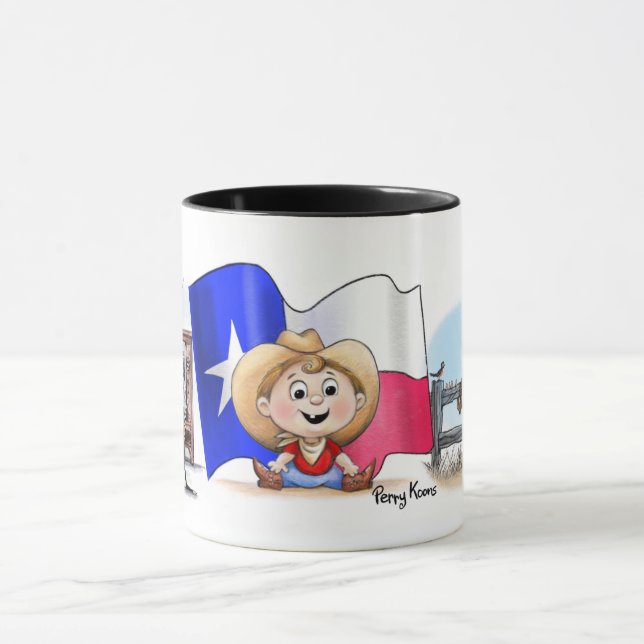 Jag är från Texas! Mugg (Center)