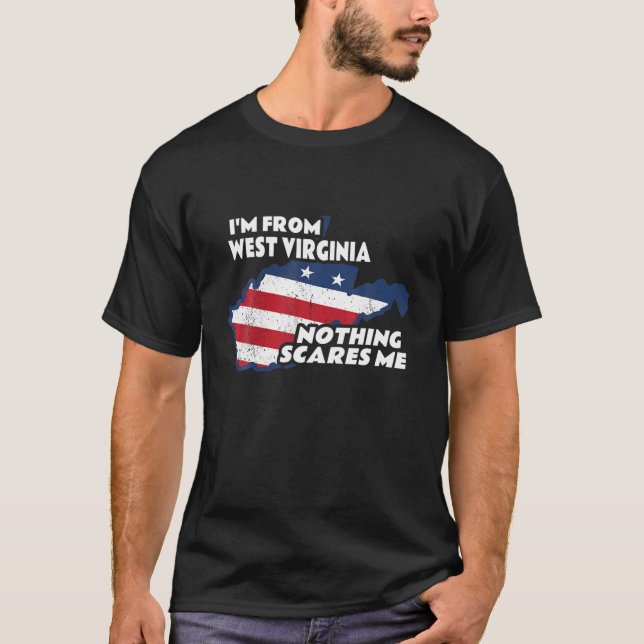 Jag är från Väster Virginia State WV Ingenting T Shirt (Framsida)