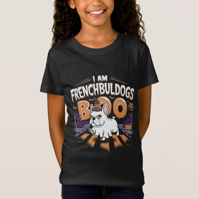 Jag är Fransk bulldog boo T Shirt (Framsida)