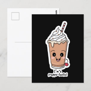 Jag är Frappetastisk Fort med vispad grädde Vykort