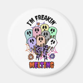 Jag är freakin, smälter Halloween Ice Spöken Magnet