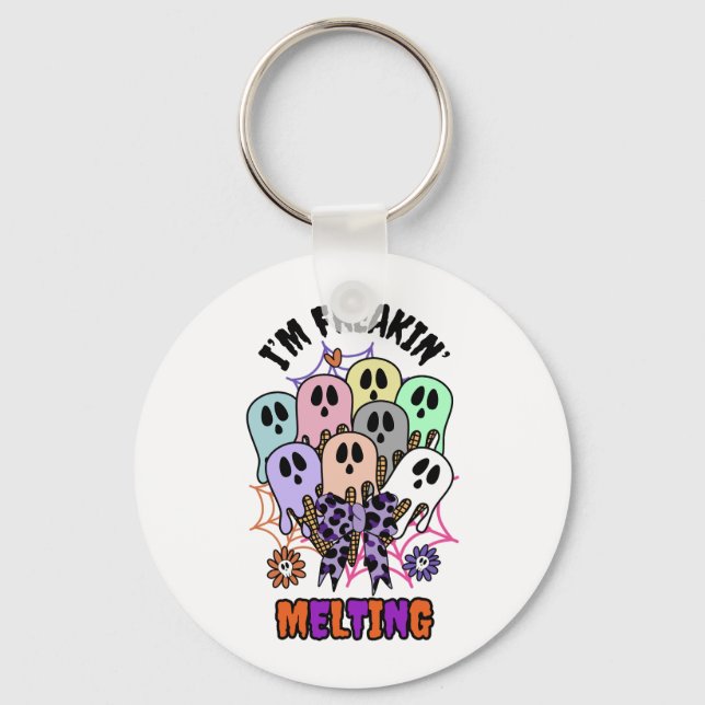 Jag är freakin, smälter Halloween Ice Spöken Nyckelring (Framsida)